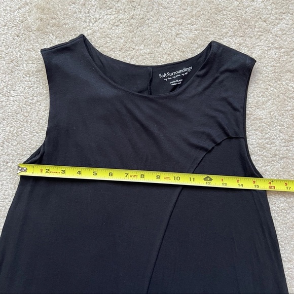 Soft Surroundings Layered Draped Asymmetric Hem Dress Women Size XL Petite - Picture 14 of 16